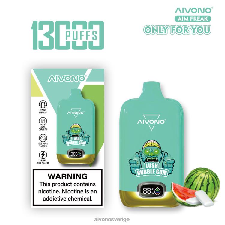 Aivono AIM FREAK 13 000 frodigt tuggummi - 80ZTN247 Aivono Vape